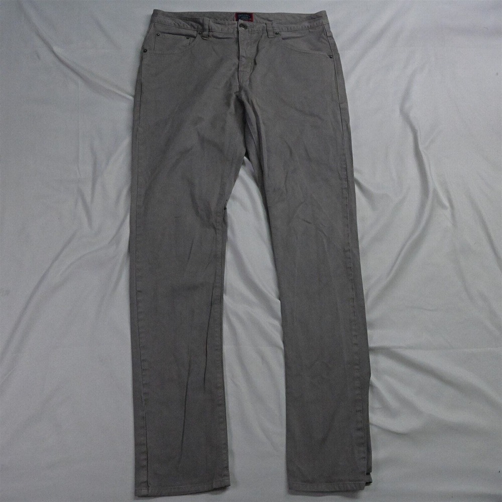 Untuckit 33 x 34 Straight Gray‎ Brushed Denim Jeans